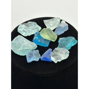Mixed Sea Glass-Inspired Colored Decorative Glass Gems For Crafting & Decor Proj